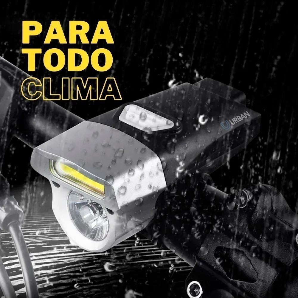 Luz Delantera Monopatin Led Doble 360 Lumenes Recargable Usb
