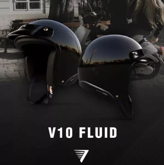 Casco Para Monopatin Abierto Vertigo V10 Fluid Negro