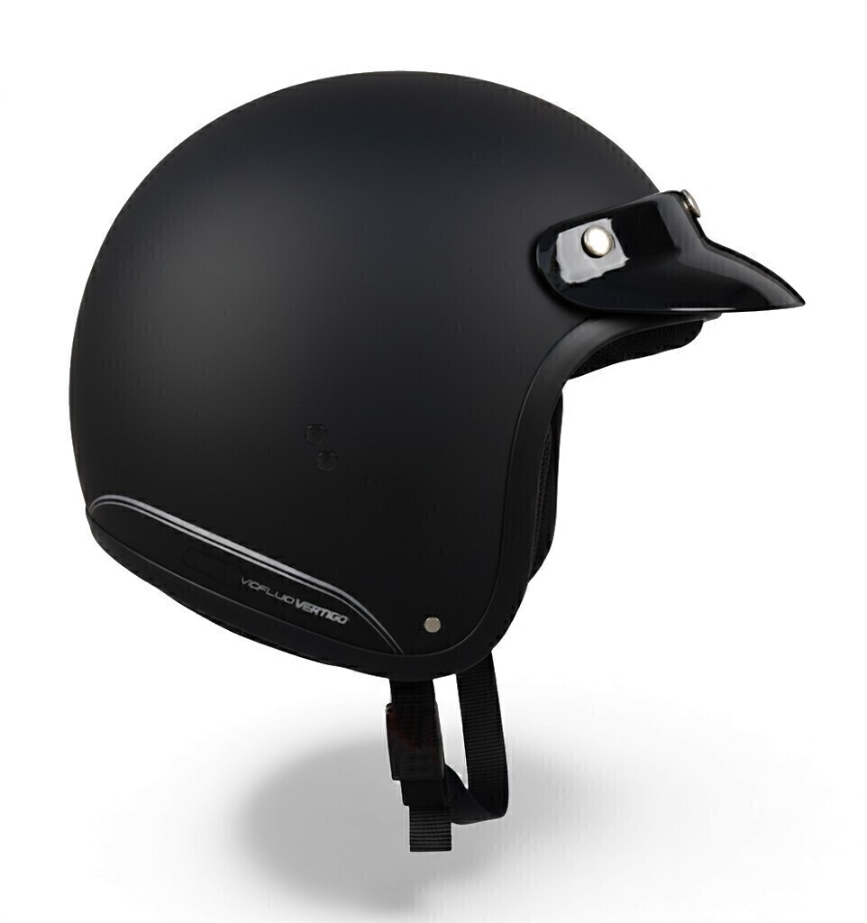 Casco Abierto V10 Fluid Vertigo Negro Mate