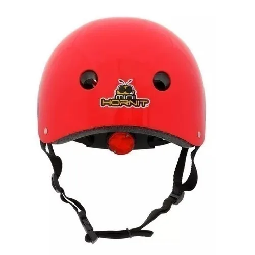 Casco Infantil Hornit Bici Monopatin Skate Luz Trasera