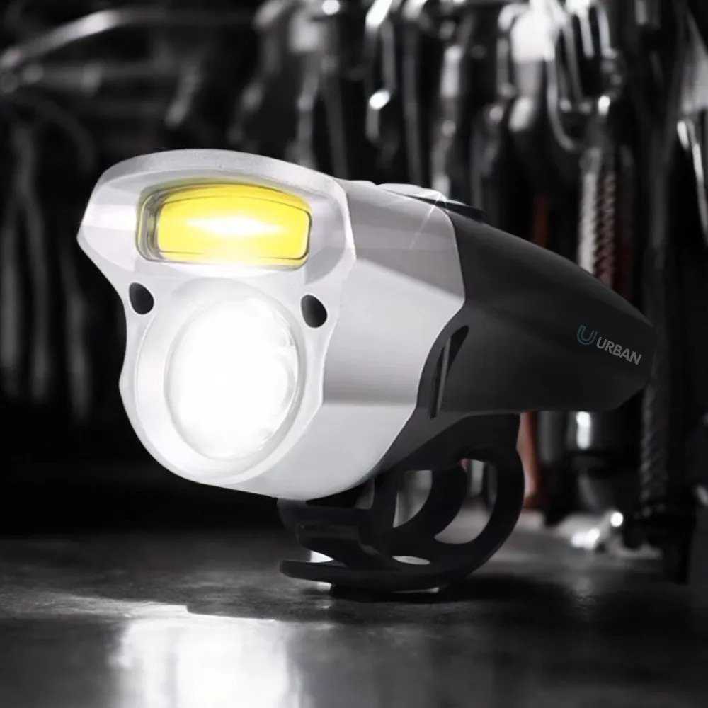 Luz Delantera Monopatin Led Doble 360 Lumenes Recargable Usb